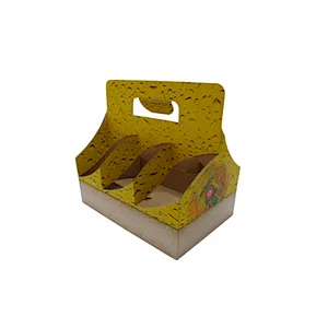 Custom Logo Paper Wine Gift Box Wholesale Cardboard 4 6 Pack Bottle Carrier Beer Box