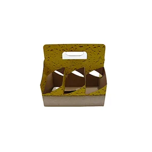Custom Logo Paper Wine Gift Box Wholesale Cardboard 4 6 Pack Bottle Carrier Beer Box