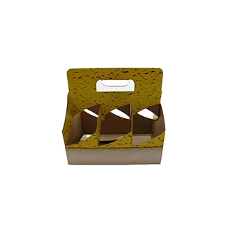 Custom Logo Paper Wine Gift Box Wholesale Cardboard 4 6 Pack Bottle Carrier Beer Box